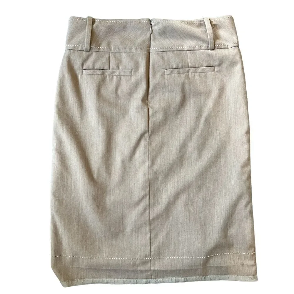 To The Max Pleated Mini Skirt Tan Women’s Size 4